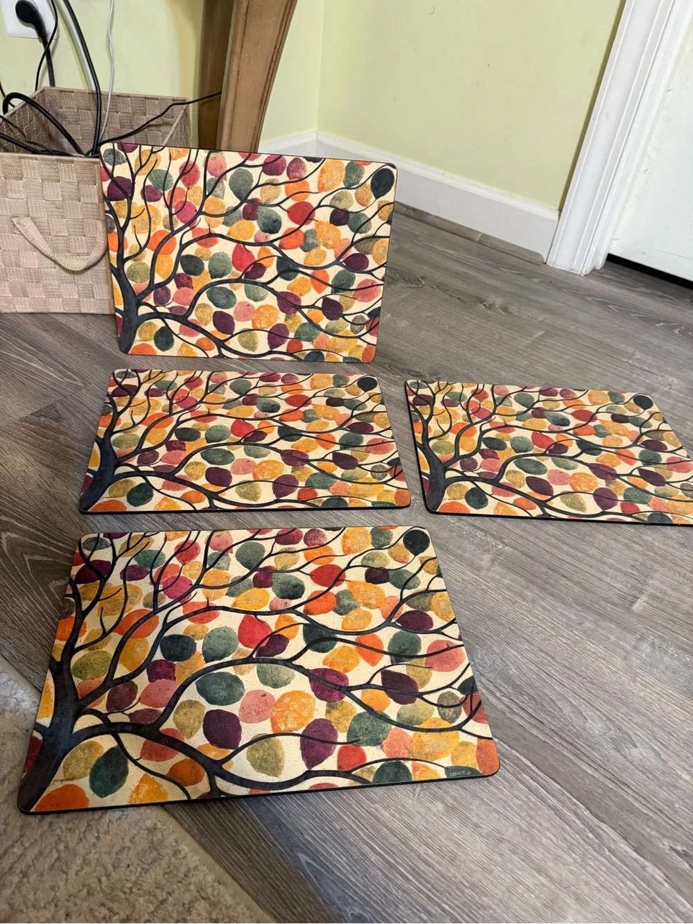 Pimpernel Dancing Branches Cork Placemats Set of 4